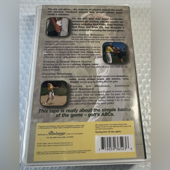 David Leadbetter's From Beginner to Winner - Golf -  VHS Video Tape. Instruction - Picture 2 of 8